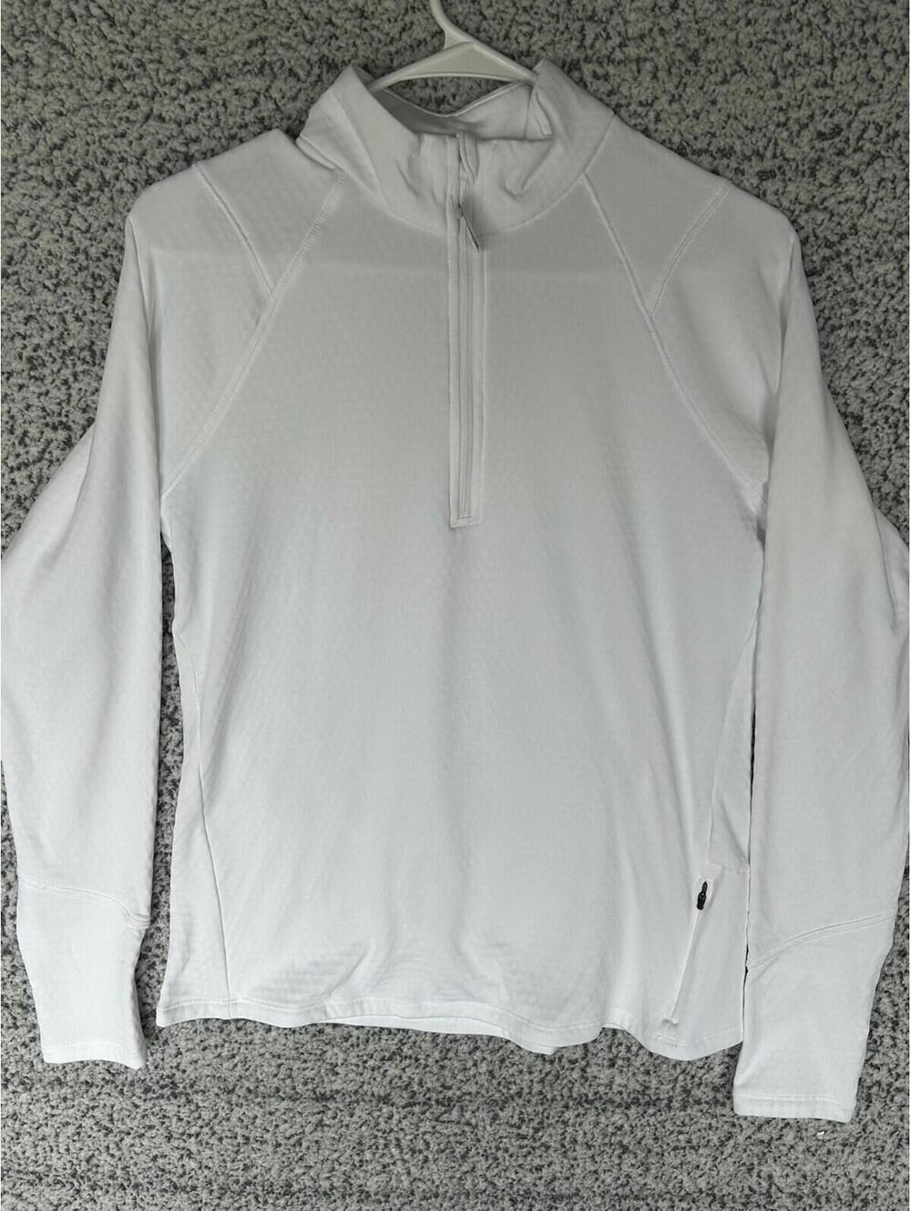 Women’s DSG Run Grid 1/4 Zip Pullover Pure White Size Medium NWT